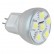 Лампа светодиодная MR8 1,2W 3000K 120D 12-24V - AC/DC
