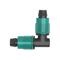 Уголок компрессионный для капельной трубки 16 мм 